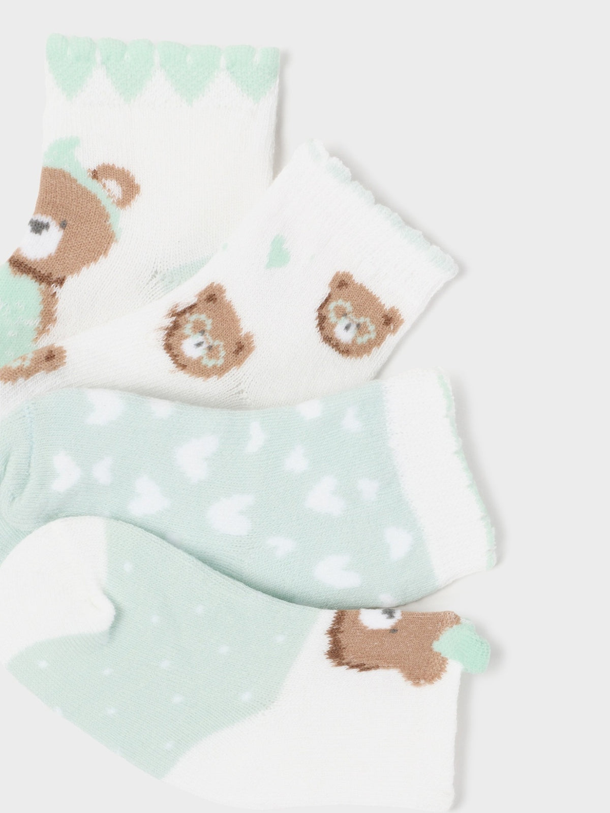 Set 4 soquetes Misty (Verde Água)  para Bebé Menina - Mayoral