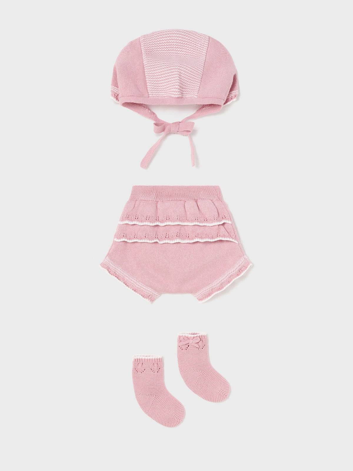 Set prenda tricô Rosette (Rosa)  para Bebé Menina - Mayoral
