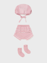 Set prenda tricô Rosette (Rosa)  para Bebé Menina - Mayoral