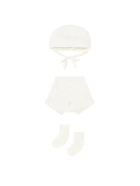 Set prenda tricô Crú (Creme / Pérola)  para Bebé Menina - Mayoral