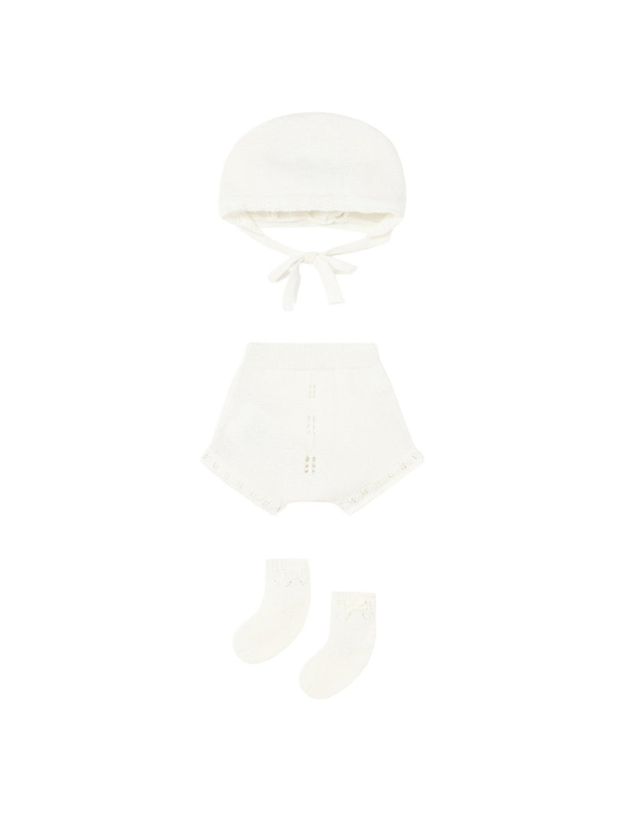 Set prenda tricô Crú (Creme / Pérola)  para Bebé Menina - Mayoral