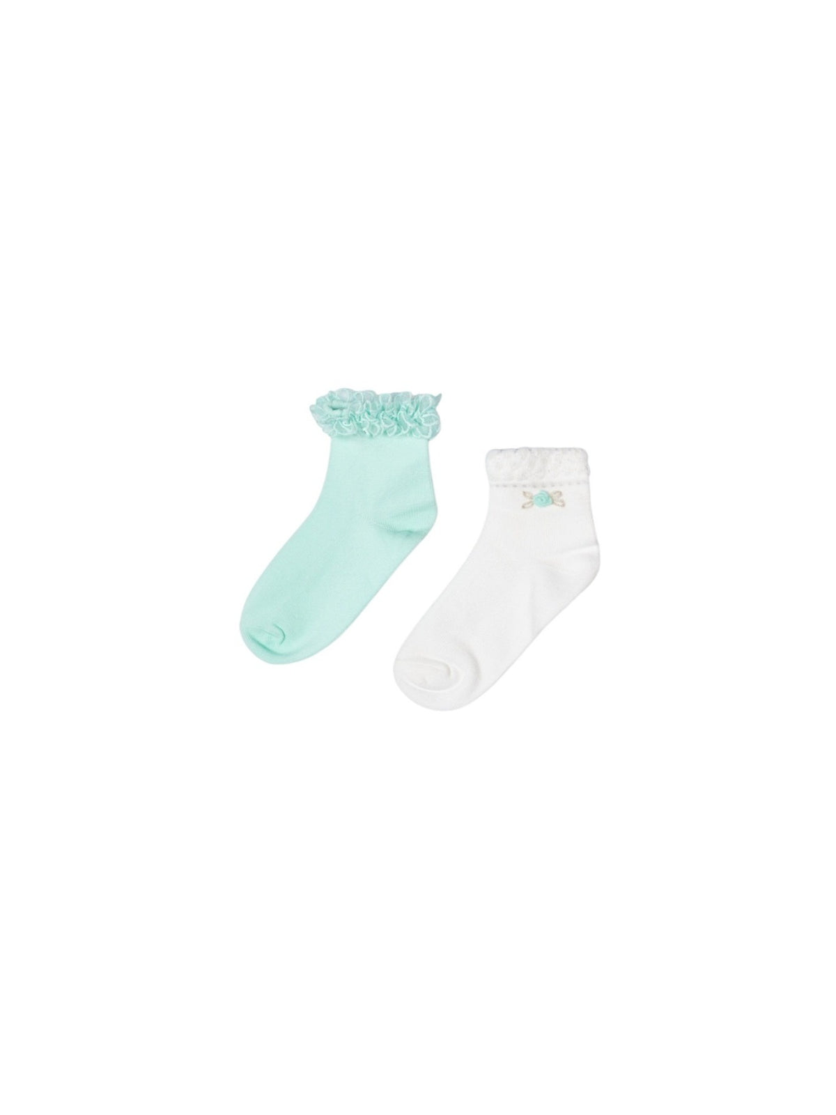 Pack 2 soquetes Água (Verde Água)  para Menina - Mayoral