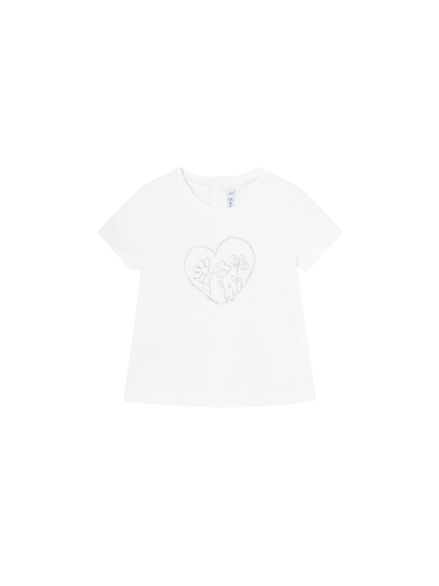 Camiseta básica Branco (Branco)  para Bebé Menina - Mayoral