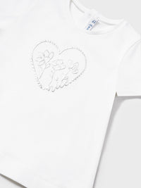 Camiseta básica Branco (Branco)  para Bebé Menina - Mayoral