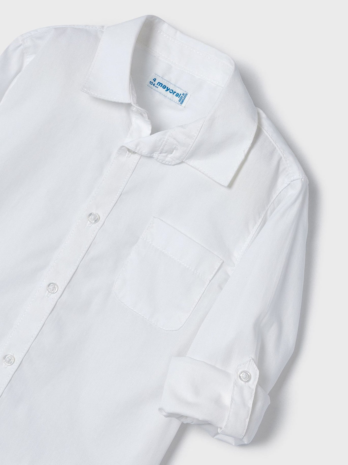 Camisa m/comp.básica Branco (Branco)  para Menino - Mayoral