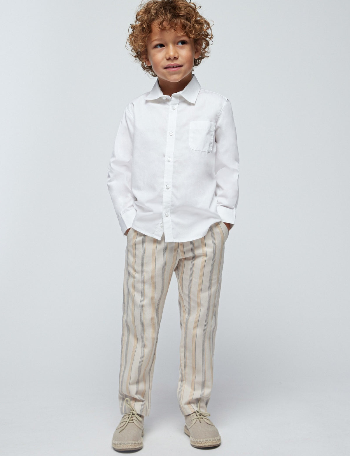 Camisa m/comp.básica Branco (Branco)  para Menino - Mayoral