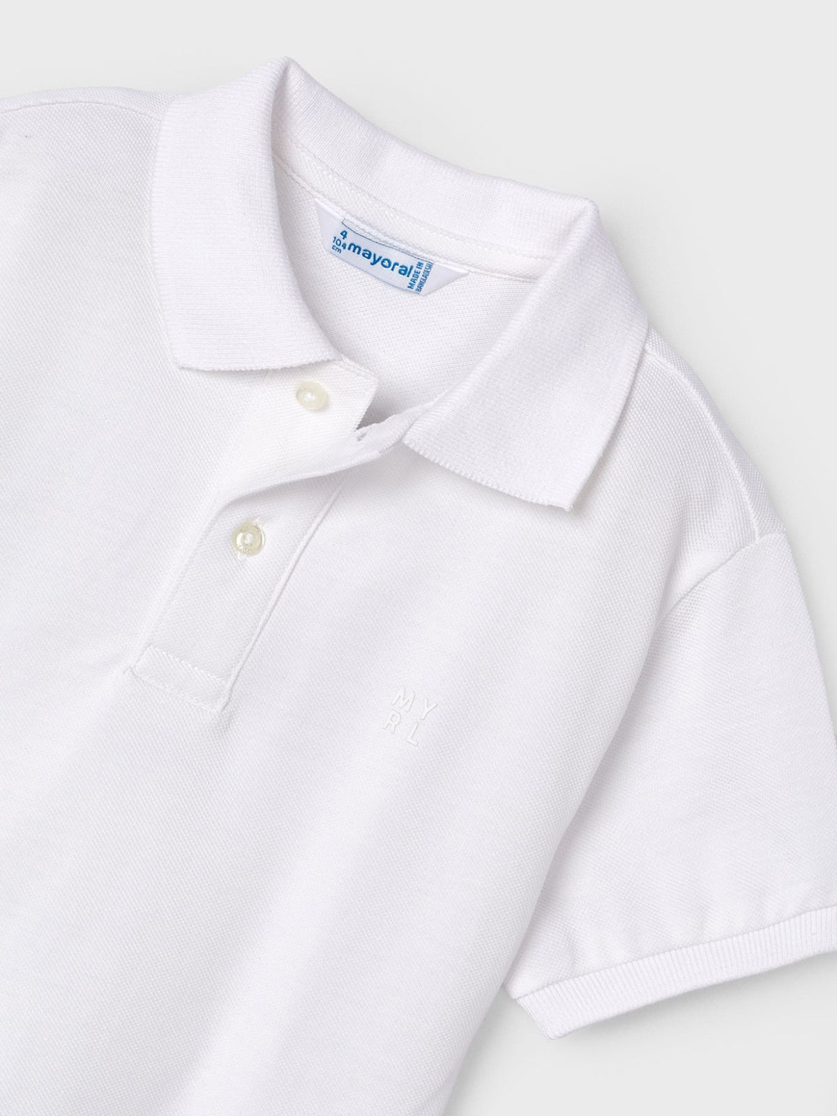 Polo m/curta granito básico Branco (Branco)  para Menino - Mayoral