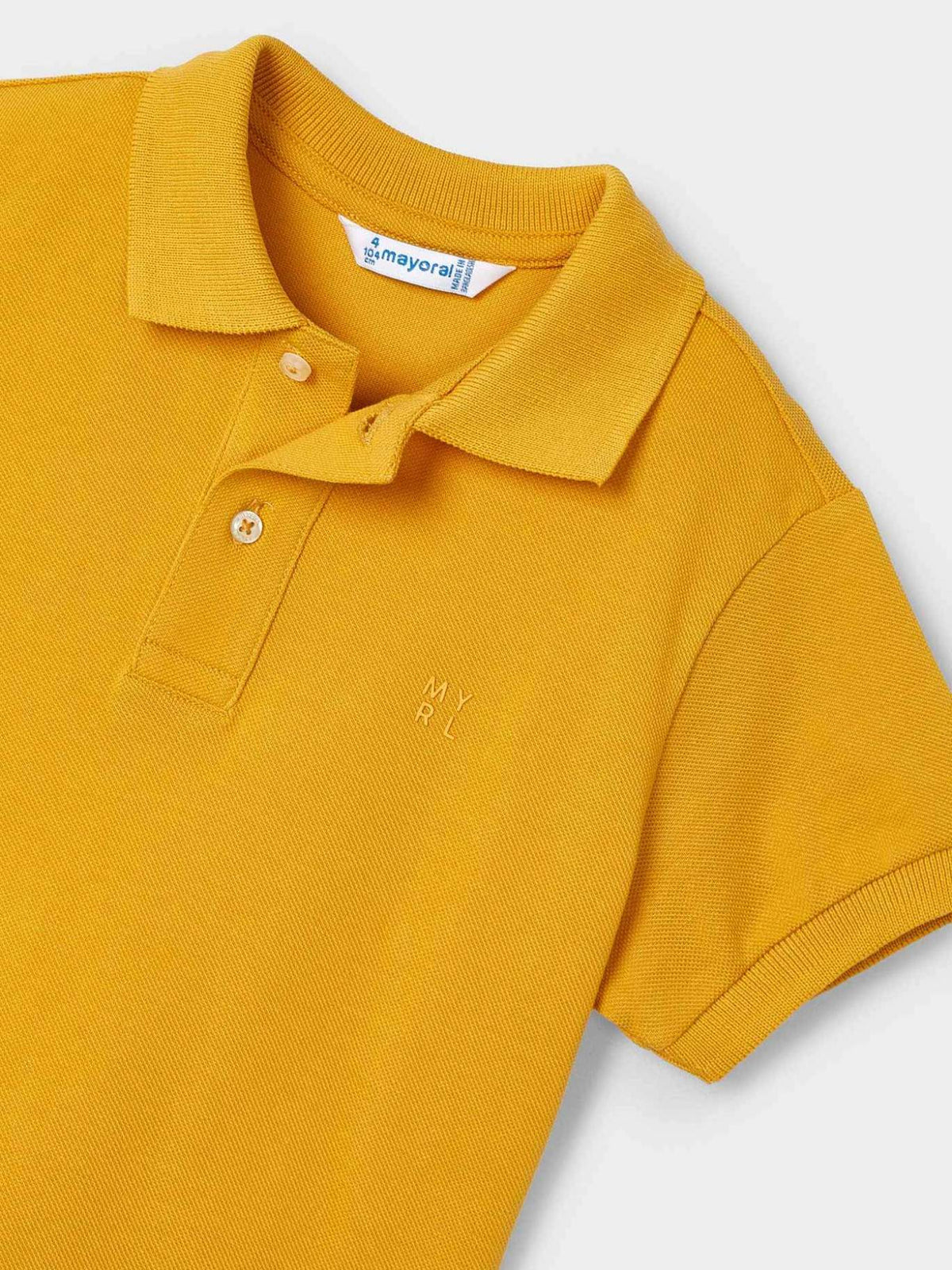 Polo m/curta granito básico Ocre (Amarelo Ocre)  para Menino - Mayoral