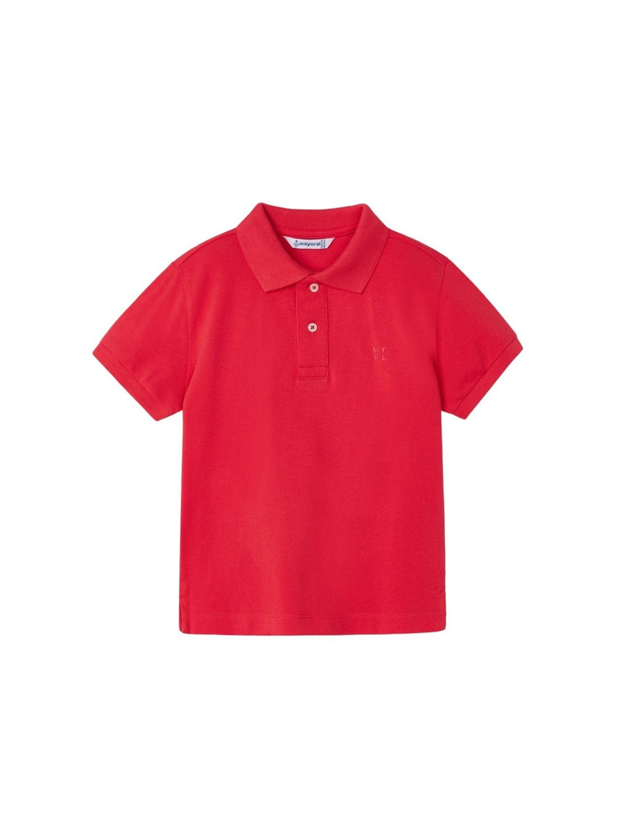 Polo m/curta granito básico Melancia (Vermelho)  para Menino - Mayoral