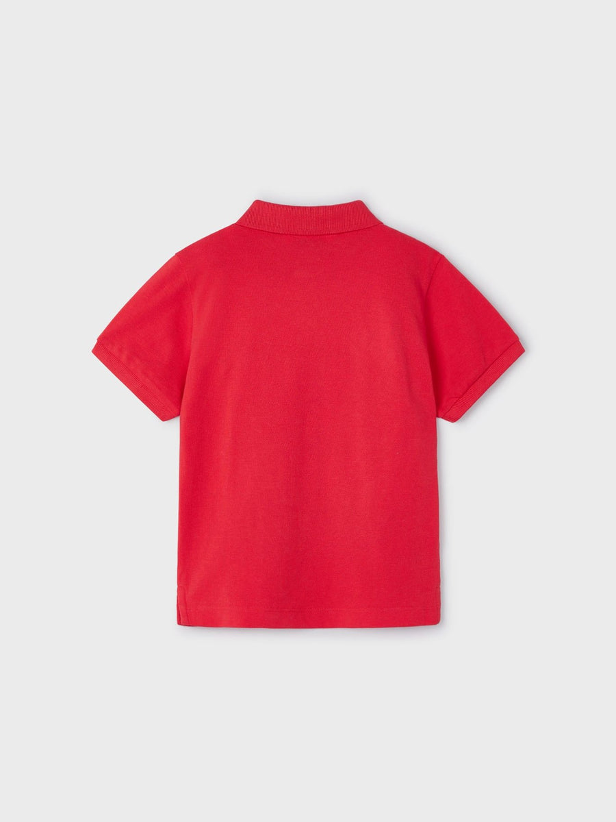Polo m/curta granito básico Melancia (Vermelho)  para Menino - Mayoral
