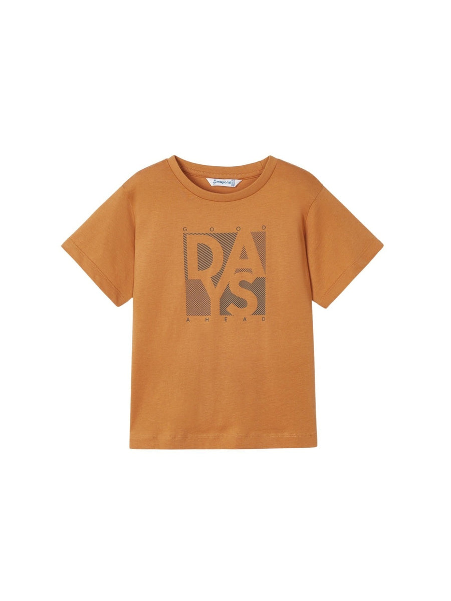 Camiseta básica Pimentão (Laranja Outono)  para Menino - Mayoral