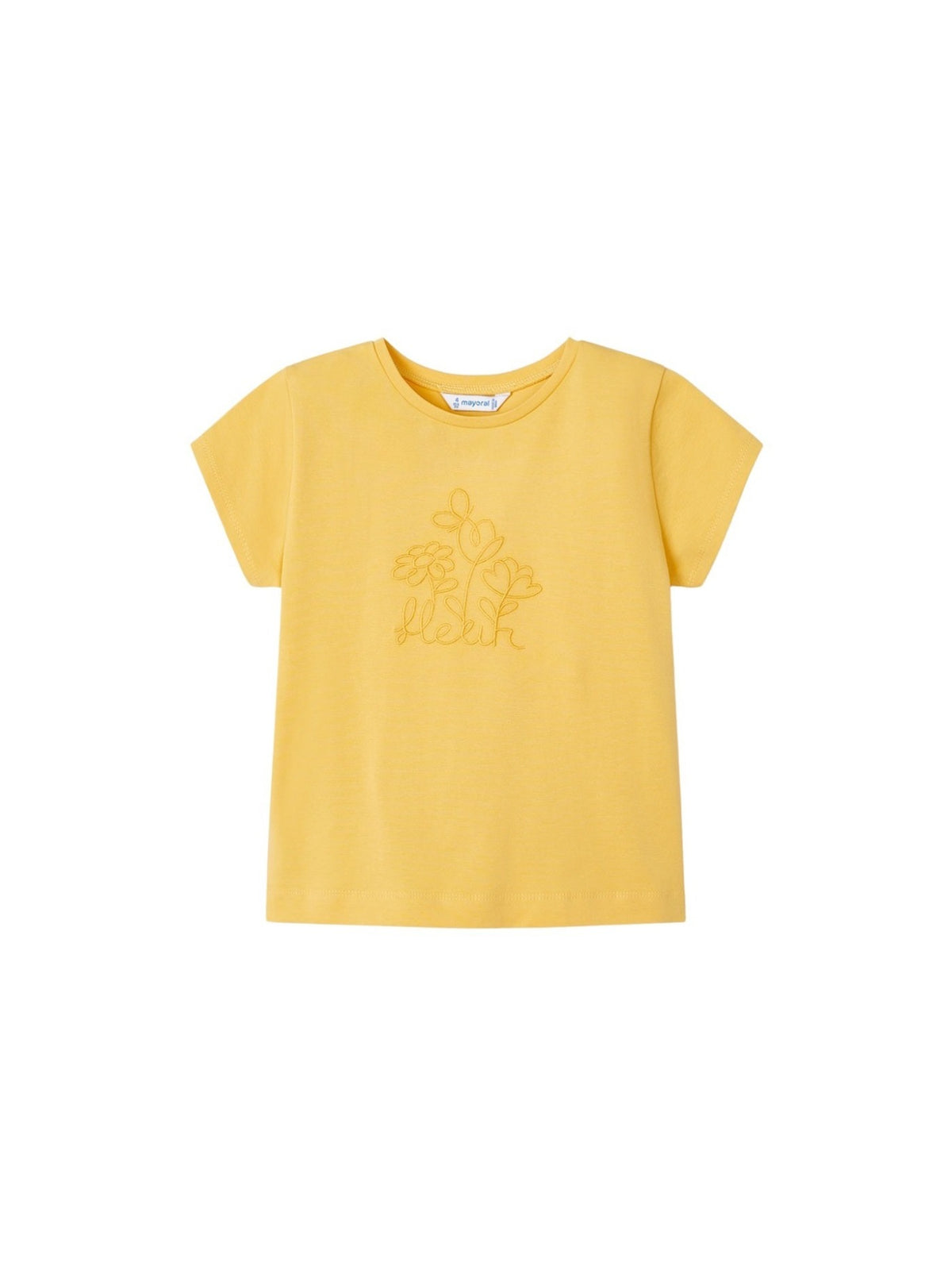 Camiseta básica Mel (Amarelo Ocre)  para Menina - Mayoral