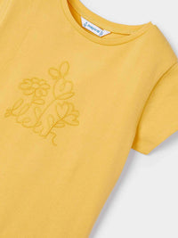 Camiseta básica Mel (Amarelo Ocre)  para Menina - Mayoral