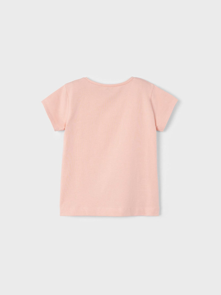 Camiseta básica Nude (Rosa Bébé)  para Menina - Mayoral