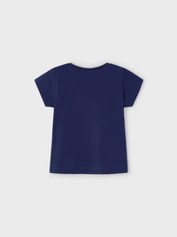 Camiseta básica Marinho (Marinho)  para Menina - Mayoral