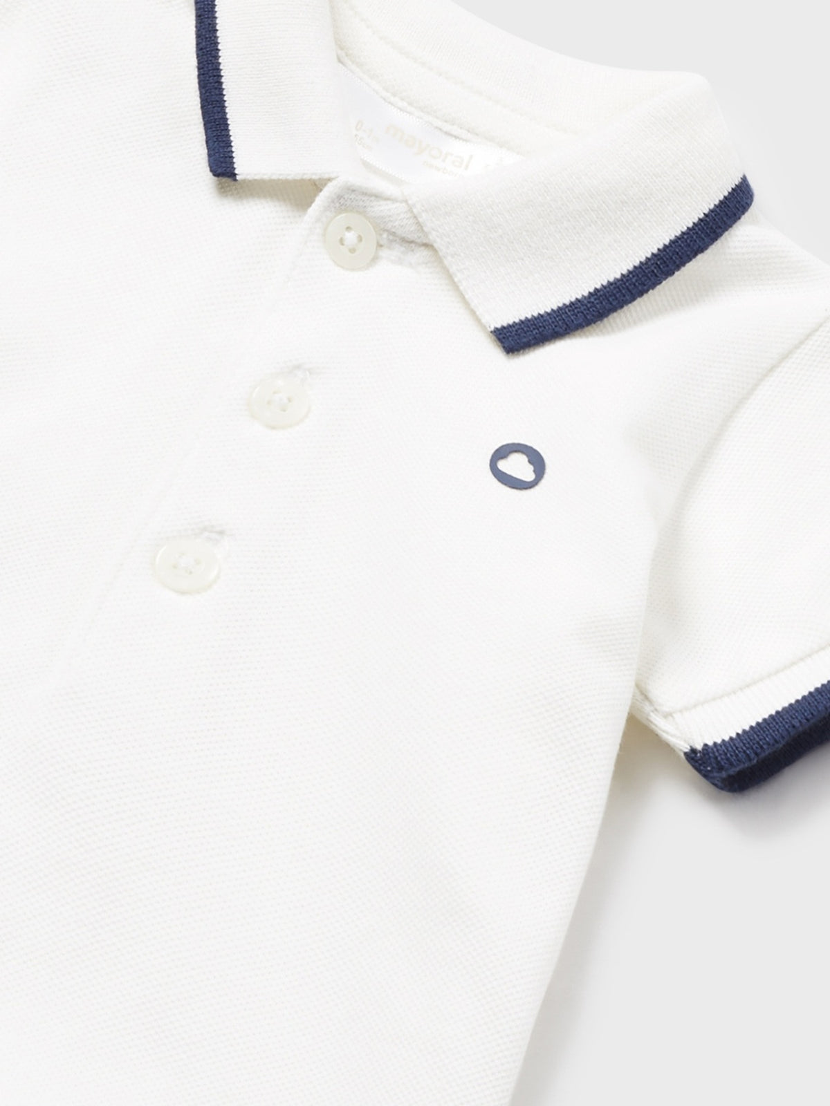 Polo m/curta granito básico Branco (Branco)  para Bebé Menino - Mayoral