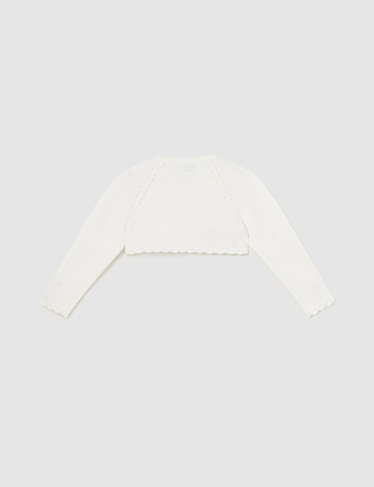 Casaco bolero tricô básico Crú (Creme / Pérola)  para Bebé Menina - Mayoral