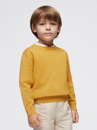 Jersey c/gola redonda básico Ocre (Amarelo Ocre)  para Menino - Mayoral