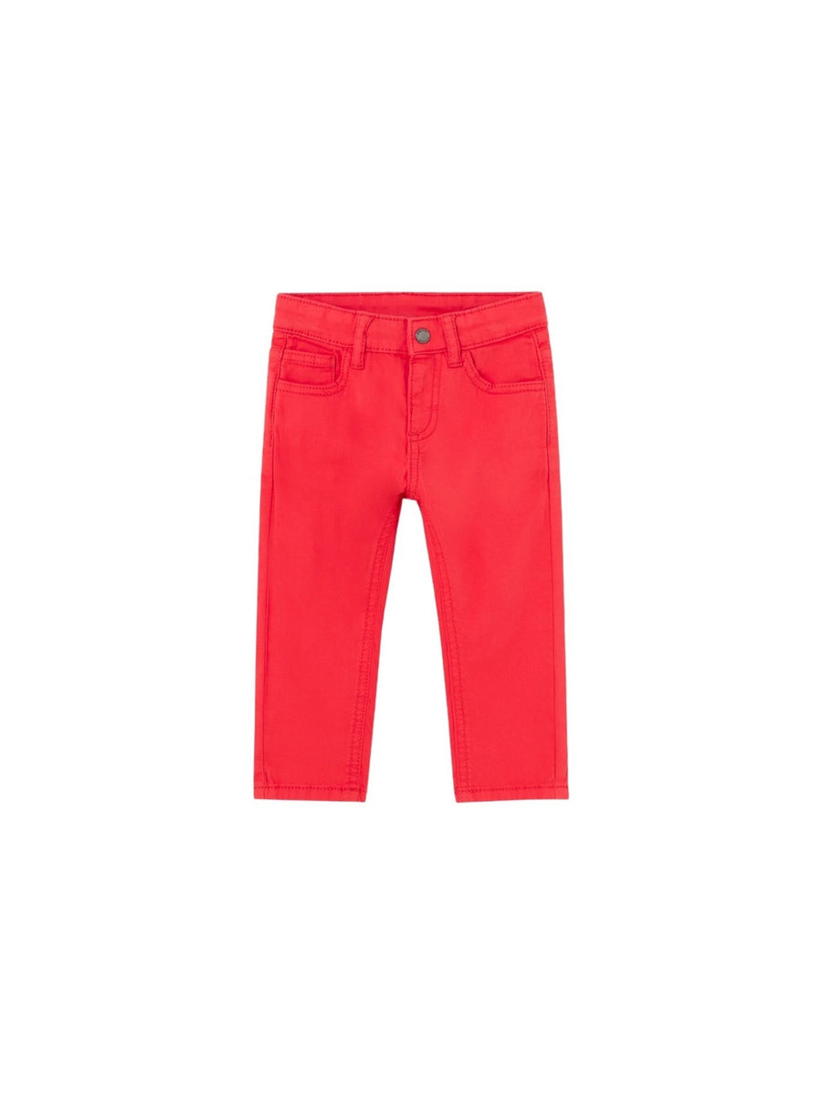 Calça sarja slim fit basica Melancia (Vermelho)  para Bebé Menino - Mayoral