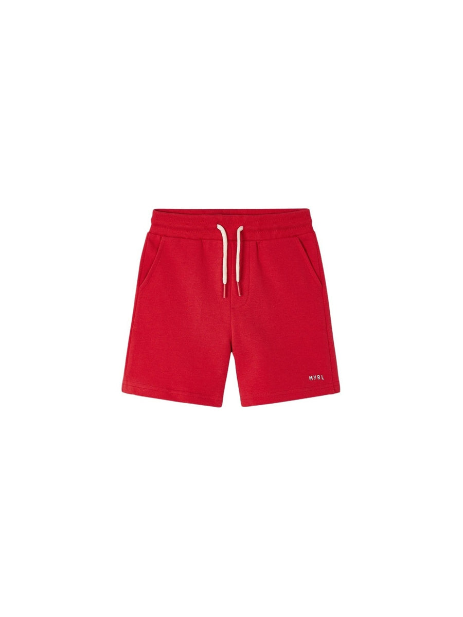 Bermuda felpa basica Melancia (Vermelho)  para Menino - Mayoral