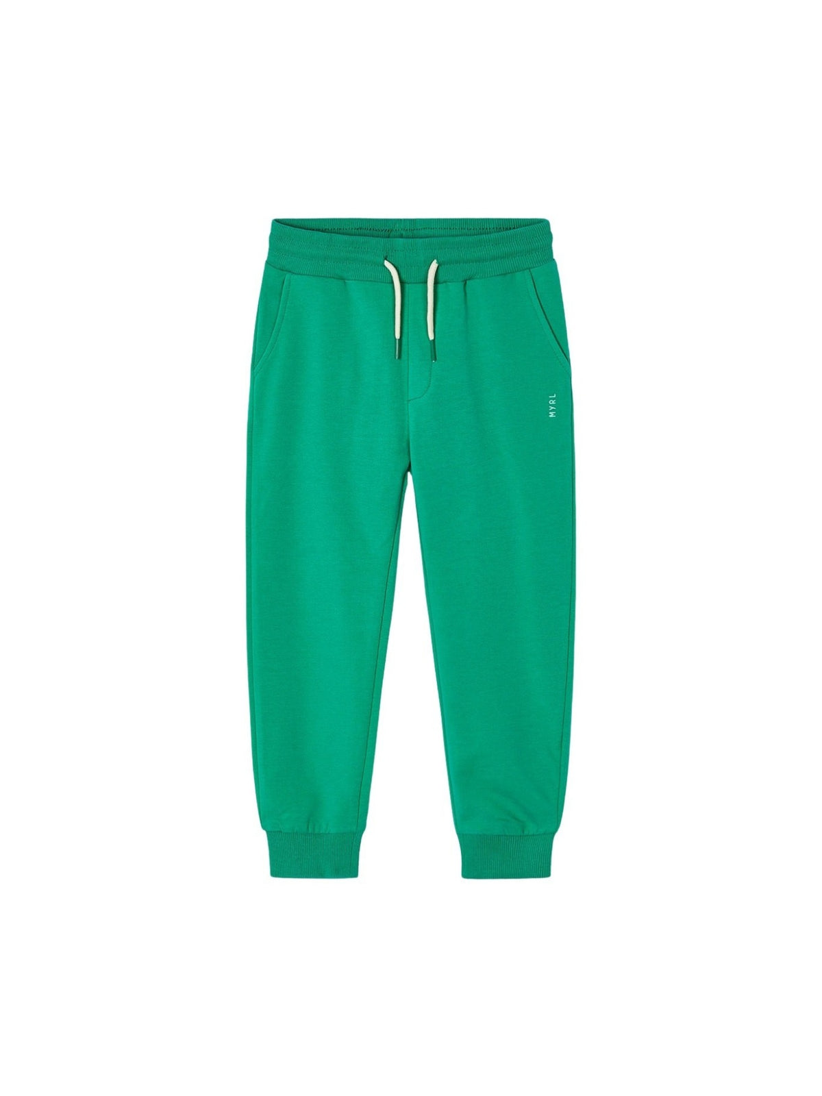 Calça felpa básica punhos Clorofila (Verde)  para Menino - Mayoral