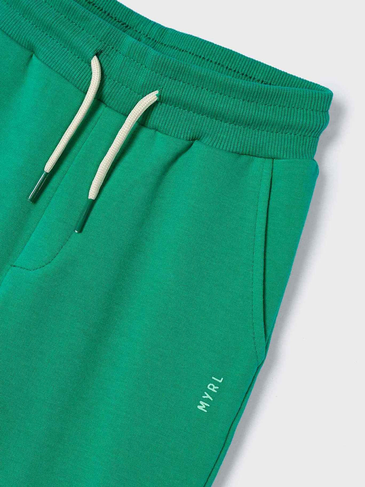 Calça felpa básica punhos Clorofila (Verde)  para Menino - Mayoral