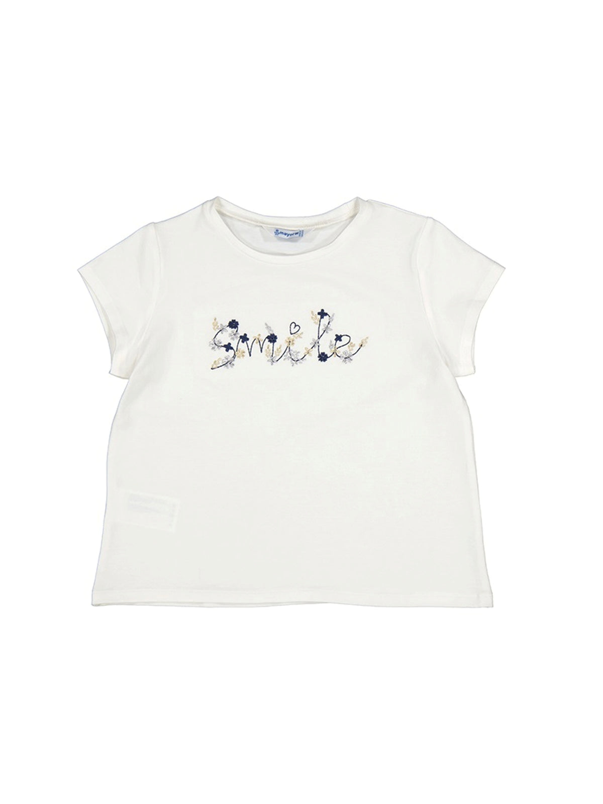 Camiseta básica Crú (Creme / Pérola)  para Menina - Mayoral