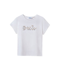 Camiseta básica Branco (Branco)  para Menina - Mayoral