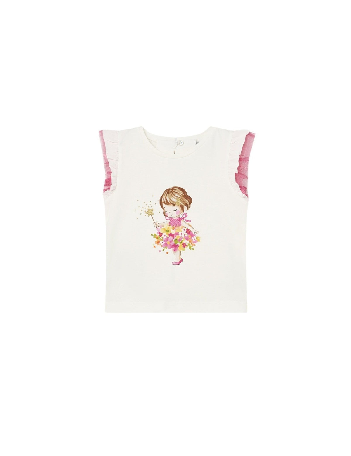T´shirt combinada tule Crú-magent (Magenta)  para Bebé Menina - Mayoral