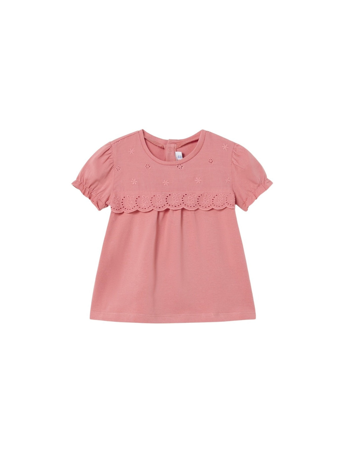 Camiseta combinada Peónia (Salmão)  para Bebé Menina - Mayoral