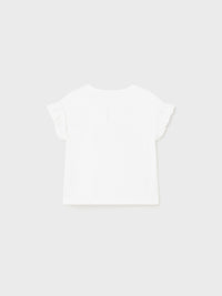 Camiseta manga curta Bco-agata (Verde Água)  para Bebé Menina - Mayoral