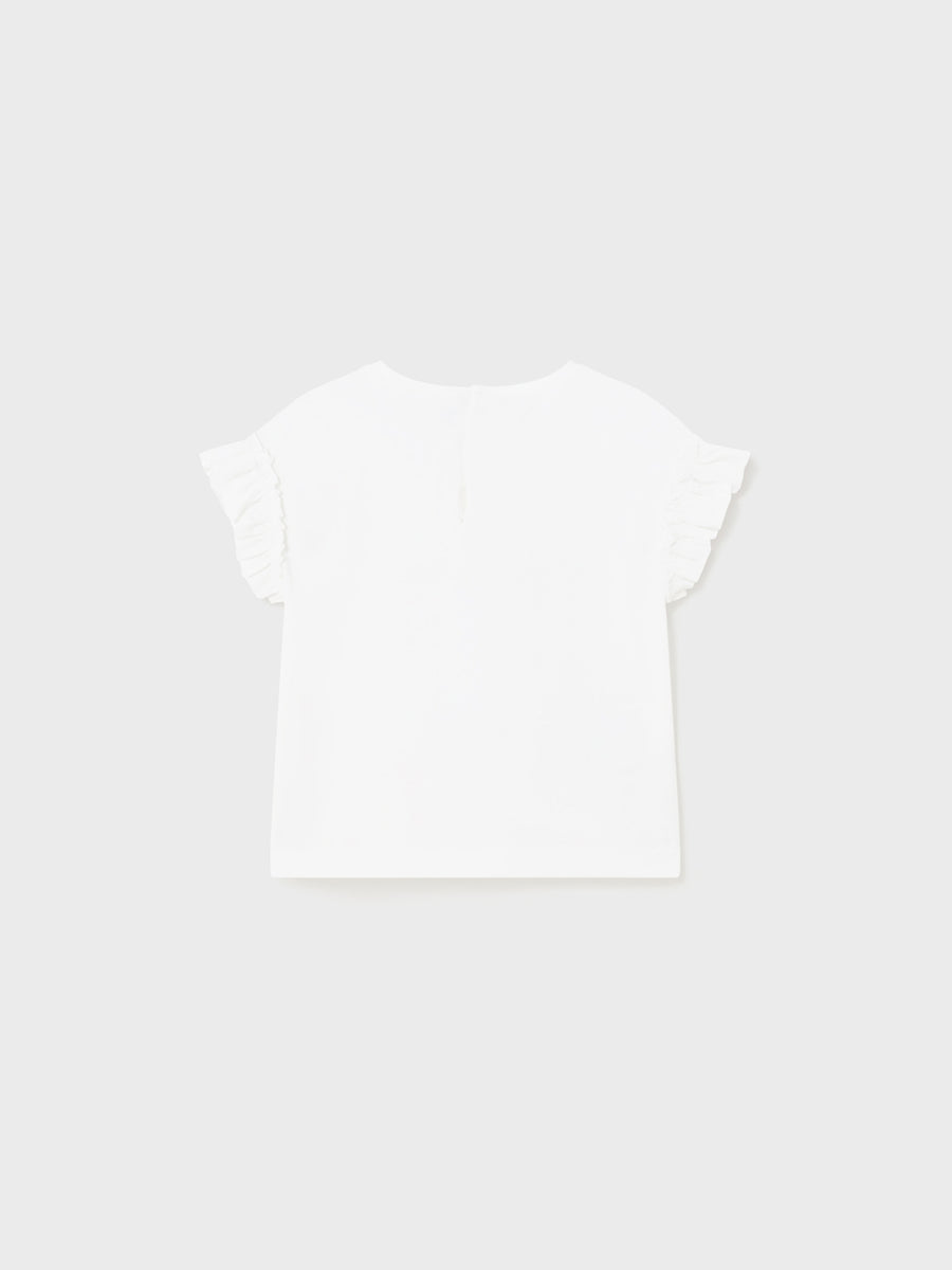Camiseta manga curta Bco-agata (Verde Água)  para Bebé Menina - Mayoral