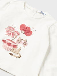 Camisola Crú (Creme / Pérola)  para Bebé Menina - Mayoral