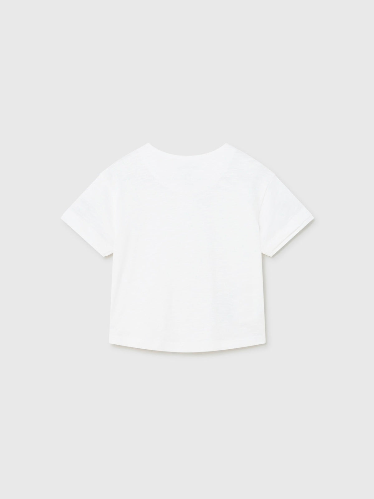 T´shirt combinada linho Branco (Branco)  para Bebé Menino - Mayoral