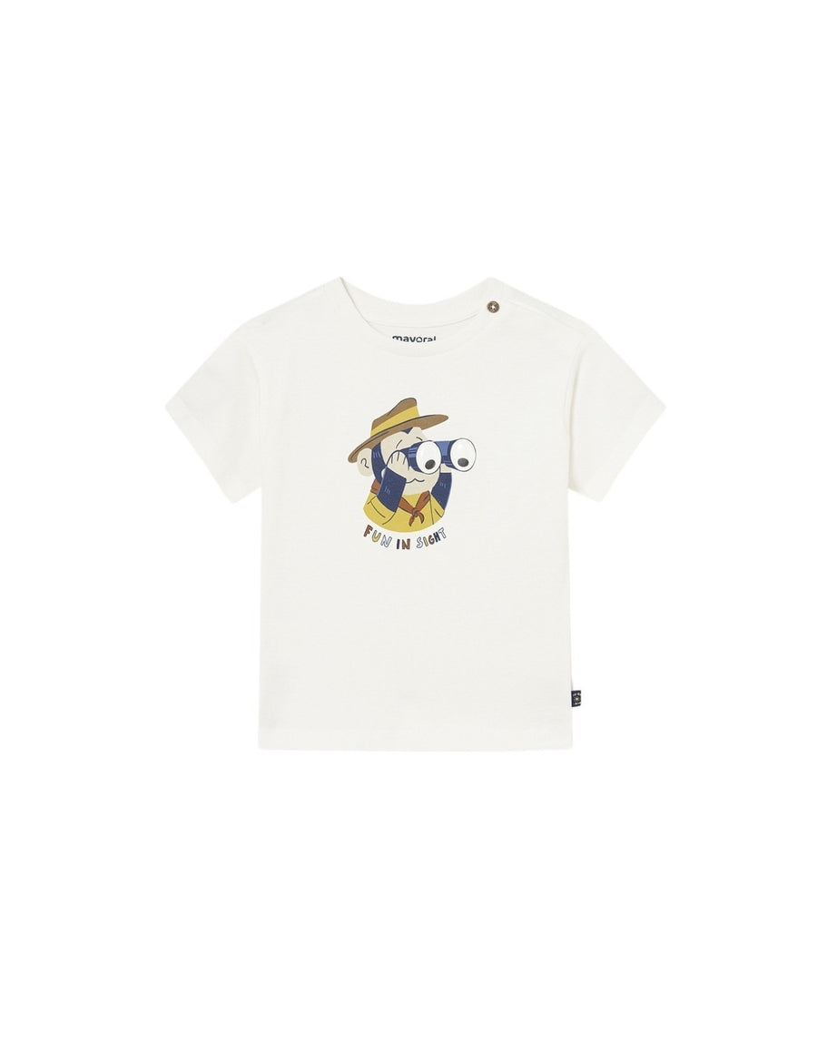 T´shirt play fun Nata (Creme / Pérola)  para Bebé Menino - Mayoral
