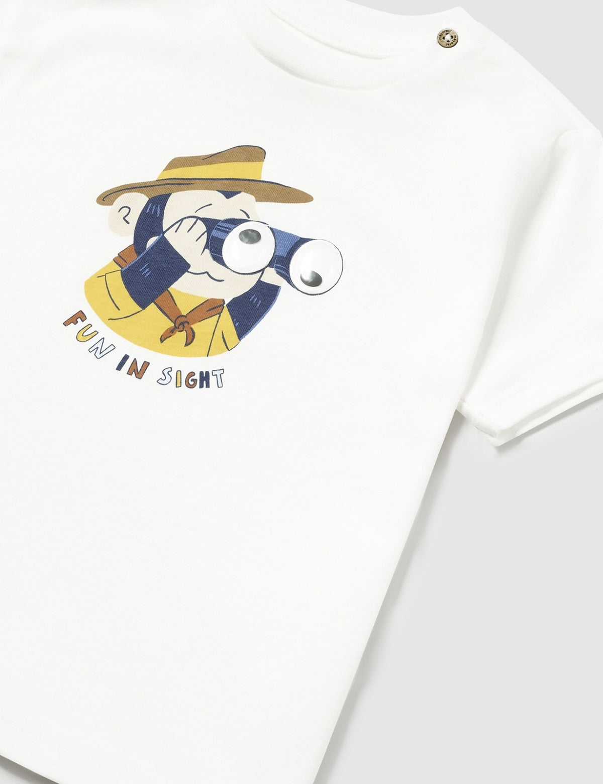 T´shirt play fun Nata (Creme / Pérola)  para Bebé Menino - Mayoral