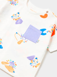 Camiseta estampada Nata (Creme / Pérola)  para Bebé Menino - Mayoral