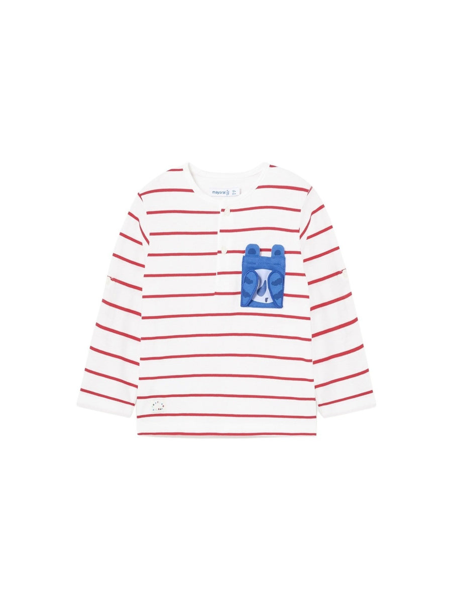 Camiseta riscas Melancia (Vermelho)  para Bebé Menino - Mayoral