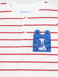 Camiseta riscas Melancia (Vermelho)  para Bebé Menino - Mayoral