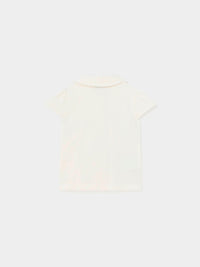 Polo m/curta Crú (Creme / Pérola)  para Bebé Menina - Mayoral