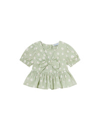Túnica estampada Aloe (Verde Alface)  para Bebé Menina - Mayoral