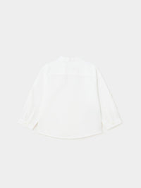 Camisa m/comp. linho gola pad Branco (Branco)  para Bebé Menino - Mayoral