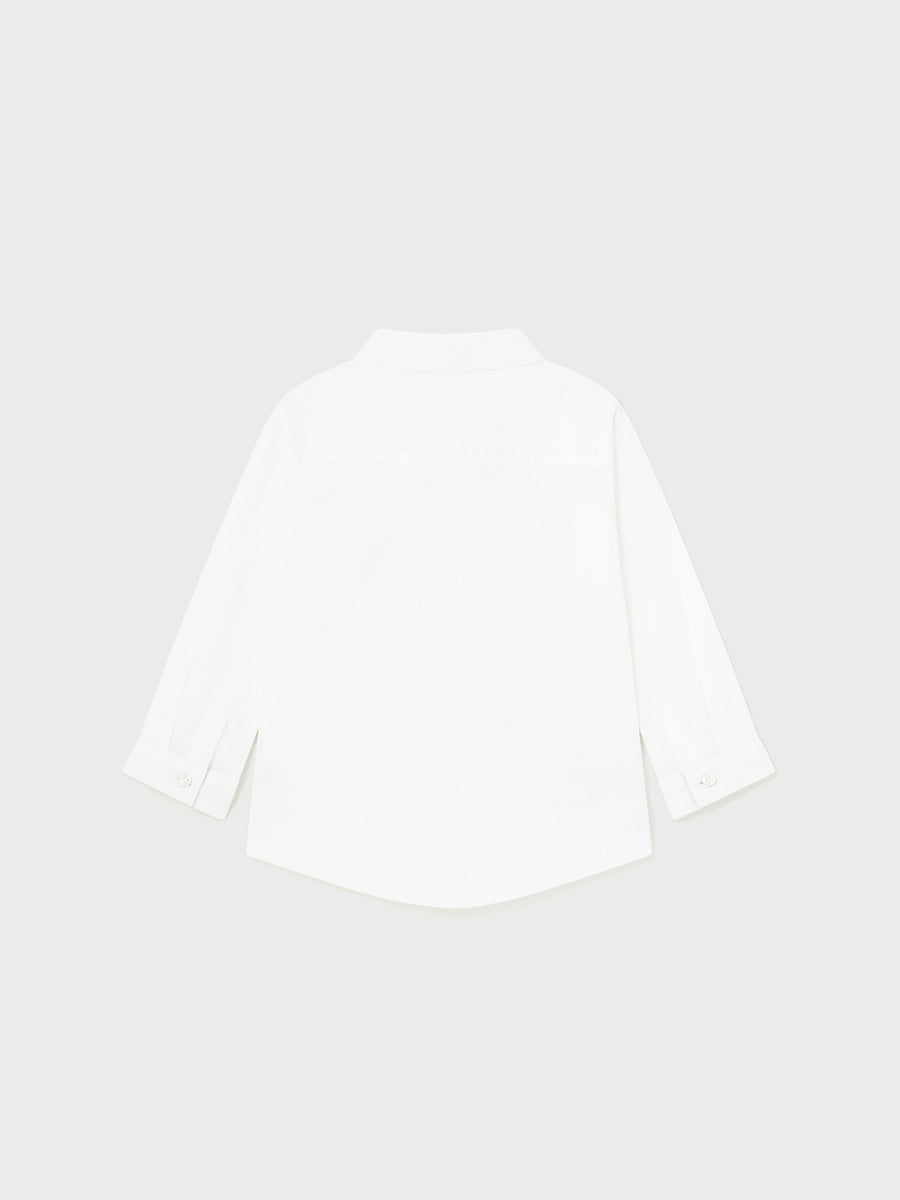 Camisa m/comp. clássica laço Branco (Branco)  para Bebé Menino - Mayoral
