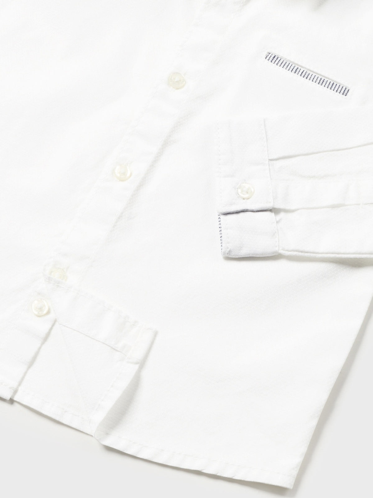 Camisa m/comp. clássica laço Branco (Branco)  para Bebé Menino - Mayoral