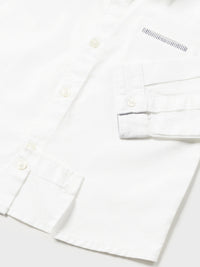 Camisa m/comp. clássica laço Branco (Branco)  para Bebé Menino - Mayoral