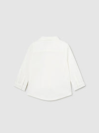 Camisa m/comp. clássica laço Crú (Creme / Pérola)  para Bebé Menino - Mayoral