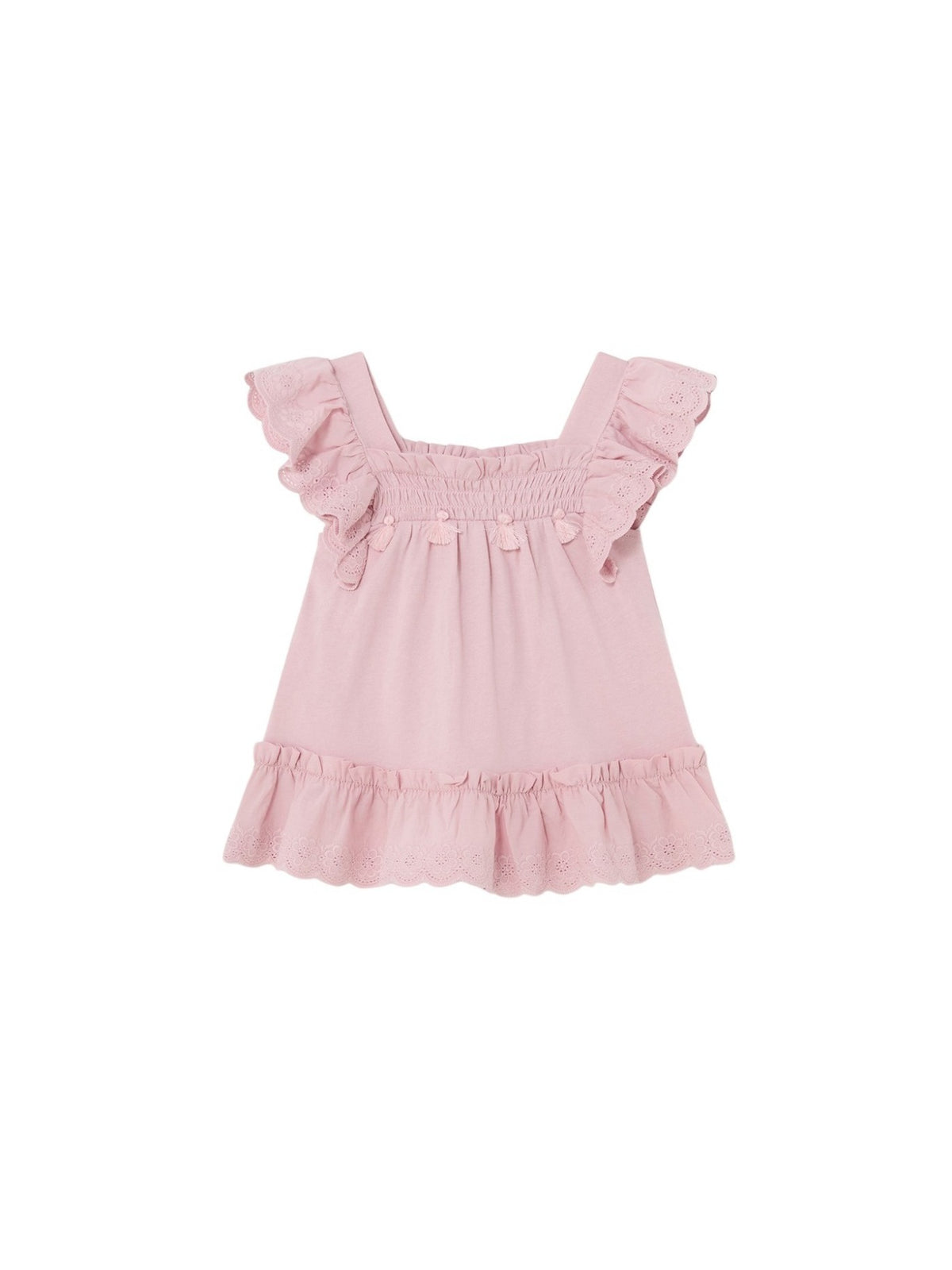 Túnica combinada Dália (Rosa)  para Bebé Menina - Mayoral