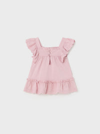 Túnica combinada Dália (Rosa)  para Bebé Menina - Mayoral