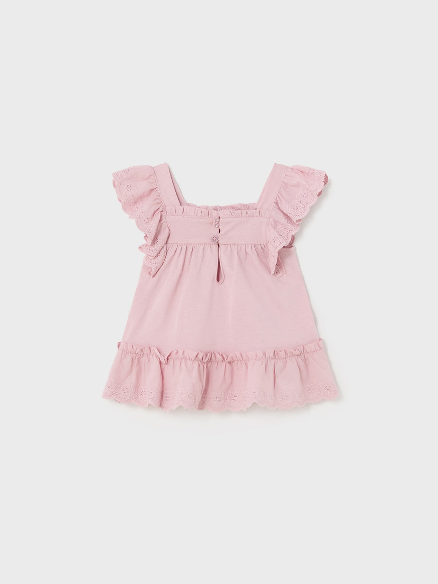 Túnica combinada Dália (Rosa)  para Bebé Menina - Mayoral