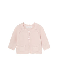 Casaco tricot Nude (Rosa Bébé)  para Bebé Menina - Mayoral